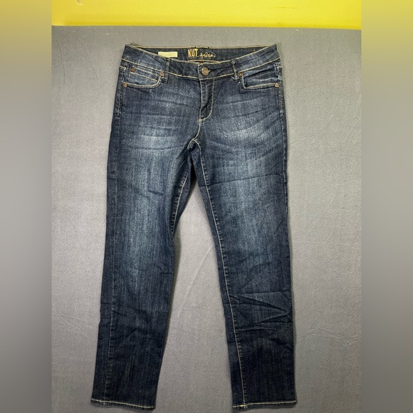 Kut from the Kloth Katy Boyfriend Jeans Womens 6 Blue denim Stretch cute 1439 - Picture 1 of 10